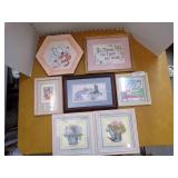 Asst. Framed Pictures, Wall Hanging Plate Asst. Framed Pictures, Wall Hanging Plate