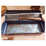 2- Vintage Buggy Steps, Tool Box w/ Ball Peen Hammer