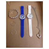 Necklace, Bracelet, Earrings, Watches (1- KU Watch)