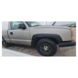 2004 Chevy Silverado 1500 Truck, Silver