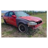 2000 Honda Civic, Red