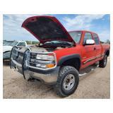 2000 Chevrolet Silverado 2500 4 x 4 Truck, Red