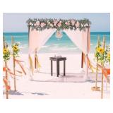 DearHouse 2Pack Artificial Peony Flower Garland - 6ft/Strand Silk Peony Flower Greenery Garland with Fake Willow Leaves for Wedding Ceremony Backdrop Party Table Centerpieces Decor (Pink)