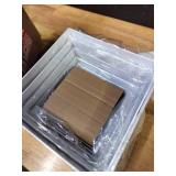 KORETECH 6Pcs Buffet Risers, Food Risers for Buffet, Acrylic Boxes for Display Cube Riser Display Cases Acrylic Square Cube Display Base, White