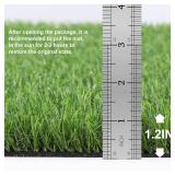 OLanto Artificial Grass Door Mat, Turf Grass Front Door Mats Outdoor/Indoor, Realistic Fake Grass Rug for Entrance, Dog, Patio, Camper, Home Decor, 24" x 36"