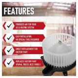 HVAC Heater Blower Motor with Fan Assembly by AA Ignition - Compatible with 2011-2016 Ford F-250, F-350, F-450, F-550 Super Duty & 09-13 Mazda 6 - Replaces Parts 700251, BC3Z19805C, GS3L-61-B10, 76948