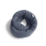 Huzi Infinity Pillow - Travel Neck Pillow - Versatile Soft 360 Support Scarf - Machine Washable - Home Travel Flight Road Trips (Midnight Grey)