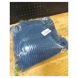 LOMAO Knitted Throw Blanket with Tassels Bubble Textured Lightweight Throws for Couch Cover Home Decor (Navy, 60x80)