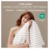 Bedsure Blankets Queen Size for Bed - GentleSoft Cozy Soft Blankets for Women, Cute Large Fleece Throws for Girls, Off White, 90x90 Inches