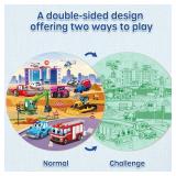 SYNARRY Vehicle Floor Puzzle for Kids Ages 3-5, Large 70 Piece Puzzle for Kids Ages 4-6, Preschool Toys Gifts for 3 4 5 6 7 8 Years Old Boys Girls Children