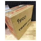TIPGO Slim Bathroom Trash Can with Lid Soft Close, 6 Liter / 1.6 Gallon Stainless Steel Garbage with Removable Inner Bucket, Small Trash Bins for Bedroom, Office (Cream)