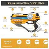 Laser Tag Guns Set of 4 Laser Tag Guns with Digital LED Score Display Vests,Gifts for Teens and Adults Boys & Girls,Adults and Family Fun,Gift for Kids Ages 8 9 10 11 12+Year Old Boy