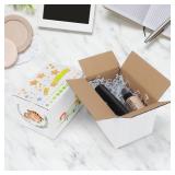 SPEPLA 6x4x4 Shipping Boxes Set of 40, White Corrugated Cardboard Box for Small Business Mailing