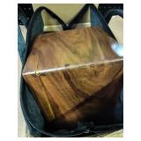 Beexchange Black Walnut Wooden Jewelry Box - Allwood, Handcrafted, Glass Lid 2 drawer. Gift for Women, Men, and Girls. large Jewelry Organizer Storage.(Triple-Layer) - Retail: $139.9