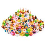 XY-WQ 100 Pack Rubber Duck for Jeeps Ducking - 2.3 Inch Bulk Floater Duck for Kids - Baby Bath Toy Assortment - Party Favors, Birthdays, Bath Time, and More