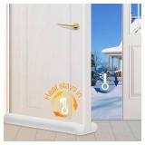 MAXTID 32" Door Draft Stopper White Door Air Draft Stopper Breeze Wind Blocker Bedroom Must Haves 2024 Door Stoppers for Bottom of Door Small Apartment Doors Essentials