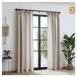 Zeerobee Curtain Rods for Windows 72 to 144, 1 Inch Industrial Curtain Rod, Wrap Around Black Curtain Rods, Indoor/Outdoor Curtain Rod, Adjustable Curtain Rod, Room Divider Curtain Rod, 72-144"