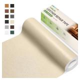TIANLDD Leather Repair Tape,16 x 80 Inches Self Adhesive Leather Repair Patchï¼Leather Repair Kit for Furnitureï¼Couches,Car Seats,Cabinets,Handbags(Beige-Fine Lines)