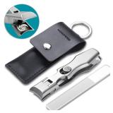 VOGARB Nail Clippers for Men Thick Nails Large Wide Jaw Opening Toenails Clippers for Seniors Long Handle Heavy Duty Portable Ultra Sharp Fingernail Clipper with Catcher for Adult Women (Silver)