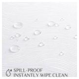 Softalker Jacquard Rectangle Tablecloth, Swirl Design Waterproof Stain Resistant Table Cover Wrinkle Free Heavy Weight Table Cloths for Dinner/Parties/Holiday - 60 x 144 Inch, White