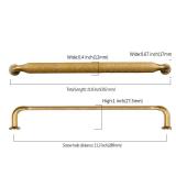 Asidrama 6 Pack 11.3 Inch(288mm) Antique Brass Kitchen Cabinet Handles, Cabinet Pulls Kitchen Cabinet Hardware for Cupboard Drawer Pulls
