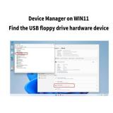 YEY External USB 3.5-inch USB Floppy Disk Reader 1.44 MB FDD Portable Floppy Disk for PC Laptops Windows/XP/7/8/10/11 Plug and Play (Black)