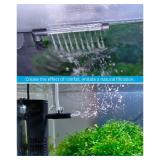 NICREW Aquarium Internal Filter, Submersible Power Filter with Multiple Function for Fish Tanks 5-10 Gallon, 53 GPH, 5W