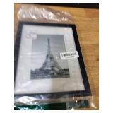 upsimples 8x10 Picture Frame, Display Pictures 5x7 with Mat or 8x10 Without Mat, Wall Hanging Photo Frame, Black, 1 Pack