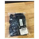 SEBOWEL Women Rhinestone Top Glitter Sparkly Long Sleeve See Through Mesh Sheer Top Blouse Shirt Clubwear, Black, XL