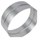 HVAC OV Galvanized Metal Duct Connector - 10 Inch Fit - Round Ventilation Pipe Coupling and Extension - Available in Different Sizes to Suit