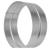HVAC OV Galvanized Metal Duct Connector - 10 Inch Fit - Round Ventilation Pipe Coupling and Extension - Available in Different Sizes to Suit