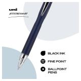 Uni-Ball Jetstream RT Pens - NY Times Wirecutter Best Pen for Over a Decade - Pack of 3 Black Fine Point Pens, 0.7mm - Back to School Pens, Ballpoint Pens