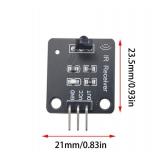 Ruiwaer 10PCS Black Digital 38khz Ir Receiver Ir Transmitter Sensor Module Kit Transmitter Sensor Module Kit for Electronic Building Block