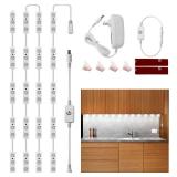 LPHUMEX Flexible Jewelry Showcase Lighting, 10FT Bright White 6000K Display Case LED Lights, with Dimmer Switch & Power Adapter, 60 LEDs Lights for Showcase