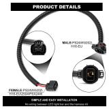PS24W 5202 H16-EU to PS24W 5202 H16-EU 2504 PSX24W Fog Light Wiring Harness Adapter Socket 19-Inch Extension Wire Connector for Jee