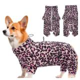 ROZKITCH Dog Winter Coat Soft Fleece Pullover Pajamas, Pet Windproof Warm Cold Weather Jacket Vest with Luminous Zipper, Jumpsuit Apparel Outfit Clothes for Small Medium Large Dog L-Pink M