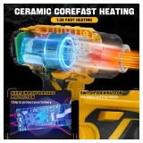 Cordless Heat Gun for DeWalt 20V Li-ion Battery, 350W Fast Heating Up to 1022â (550â) Hot Air Gun Overload Protection with 4 Nozzle Attachments for Crafting, Shrink tubing, Shrink Wrap, Craf