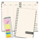 ESSENTIAL 2025 Monthly & Weekly Planner with Tabs, 5"x8": 14 Months (November 2024 - December 2025), Professional, Simple, Easy-to-Use Design and Frosted Poly Cover for Extra Protection (Frosted)