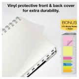 ESSENTIAL 2025 Monthly & Weekly Planner with Tabs, 5"x8": 14 Months (November 2024 - December 2025), Professional, Simple, Easy-to-Use Design and Frosted Poly Cover for Extra Protection (Frosted)