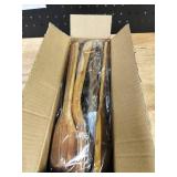 ROSOS Wooden Spoons For Cooking, 6 PCS Natural Acacia Wooden Cooking Utensils, Smooth Grip Wooden Cooking Spoons with Hanging Hole, Non-Stick Wooden Utensil Set for Kitchen Essentials, White