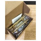 goldenwarm 5pcs Brushed Brass Cabinet Cupboard Drawer Door Handle Pull Knob for Furniture Kitchen Hardware 8-4/5in Hole Center 11-1/3in Overall Length