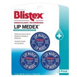 Blistex Lip Medex, 0.25 Ounce, 3 Count, Medicated Relief with Immediate Cooling, Soothes and Protects, Advanced Hydration, Restores Healthy Moisture Balance to Lips