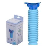 KkaFFe Adjustable Emergency Urinal 750ml, Portable Toilet for Car, Portable Mini Outdoor Camping Travel Shrinkable Personal Mobile Toilet Potty Pee Bottle for Kids Adult