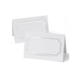 Gartner Studios Silver Foil Place Cards, Gray, 3.75â x 2.5â, Set of 50