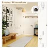 DiCUNO Hanging Lantern Extension Cord Cable, E26 Pendant Light Socket On Off Inline Cord Switch Control Lamp, Switch Close to Polarized Plug, 13 Feet, White, 1-Pack