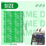 Irenare Game Day Football Tablecloth Plastic Touchdown Party Decorations Disposable Plastic Table Covers for Game Birthday Rugby Bowls Party Football-Themed Favors