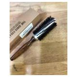 Since 1869 Hand Made In Germany Professional Series Boar Bristle Round Brush - Add Volume, Help Fight Frizz - Super-Grip Handle for Easy Styling - Eco-Sour (Medium)
