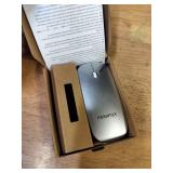 FENIFOX Bluetooth Mouse, Slim Mini Portable Flat Travel Wireless Mouse Rechargeable Quiet Ultra-Thin Mice Compatible with Laptop,Tablet,Notebook,PC (Silver and White)