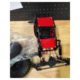LAFEINA 1/10 RC Car 310mm Wheelbase Rock Buggy Frame Chassis with Nylon Tube Roll Cage for 1/10 RC Crawler Car SCX10 90046 TRX4 (with Wheels, Red) - Retail: $169.99