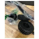 LAFEINA 1/10 RC Car 310mm Wheelbase Rock Buggy Frame Chassis with Nylon Tube Roll Cage for 1/10 RC Crawler Car SCX10 90046 TRX4 (with Wheels, Red) - Retail: $169.99
